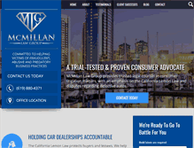 Tablet Screenshot of mcmillanlawgroup.com